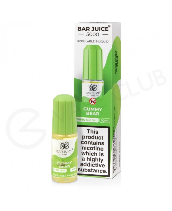 Gummy Bear Nic Salt E-Liquid by Bar Juice 5000