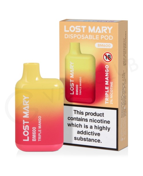 Triple Mango Lost Mary BM600 Disposable Vape