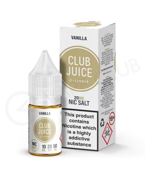 Vanilla Nic Salt E-Liquid by Club Juice