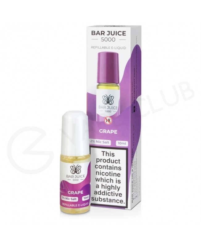 Grape Nic Salt E-Liquid by Bar Juice 5000