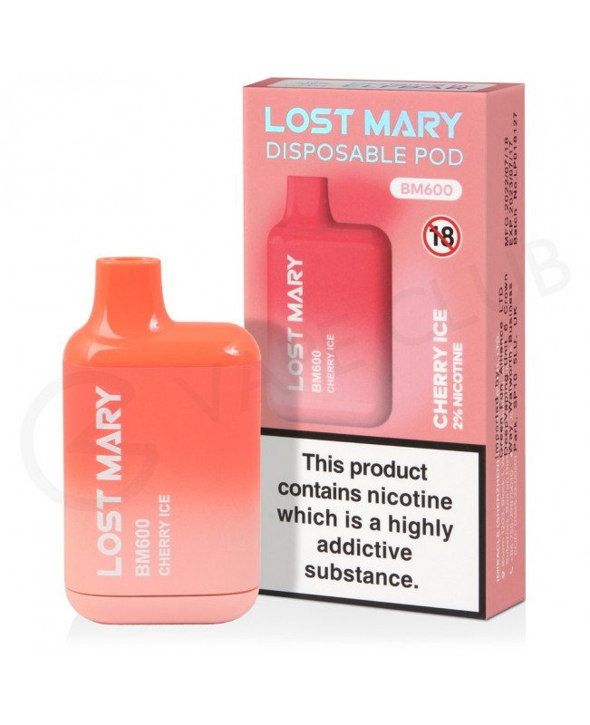 Cherry Ice Lost Mary BM600 Disposable Vape