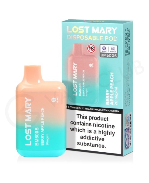 Berry Apple Peach Lost Mary BM600S Disposable Vape