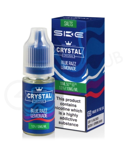 Blue Razz Lemonade Nic Salt E-Liquid by Crystal Or...