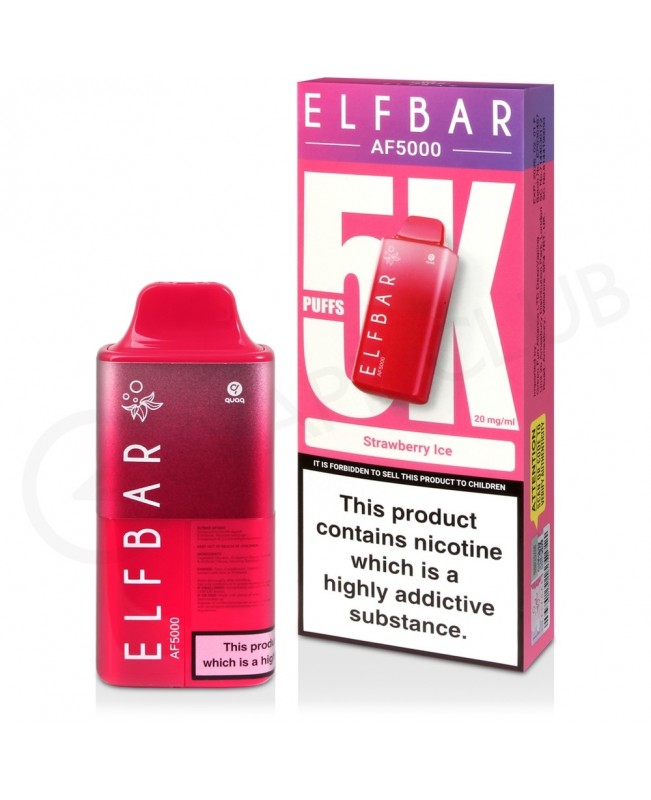 Strawberry Ice Elf Bar AF5000 Disposable Vape Kit