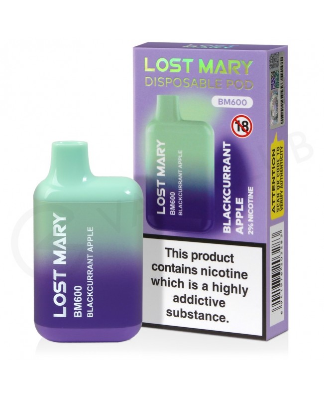 Blackcurrant Apple Lost Mary BM600 Disposable Vape