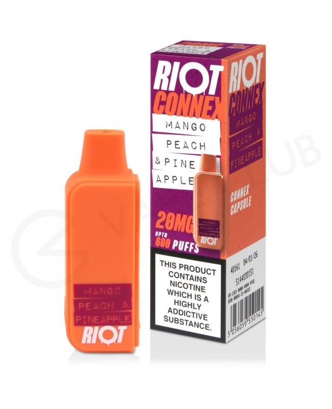 Mango Peach Pineapple Riot Connex Prefilled Pod