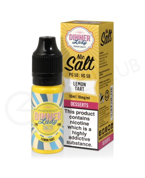 Lemon Tart Nic Salt E-Liquid by Dinner Lady