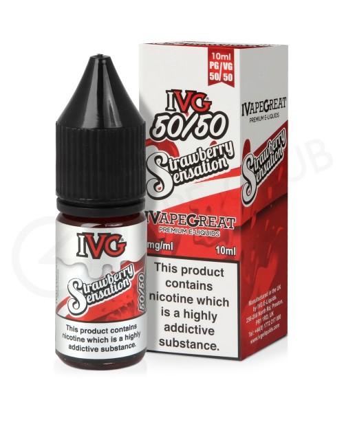 Strawberry Sensation E-Liquid by IVG 50/50