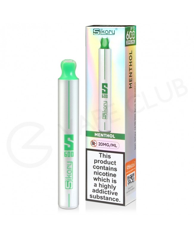 Menthol Sikary S600 Disposable Vape