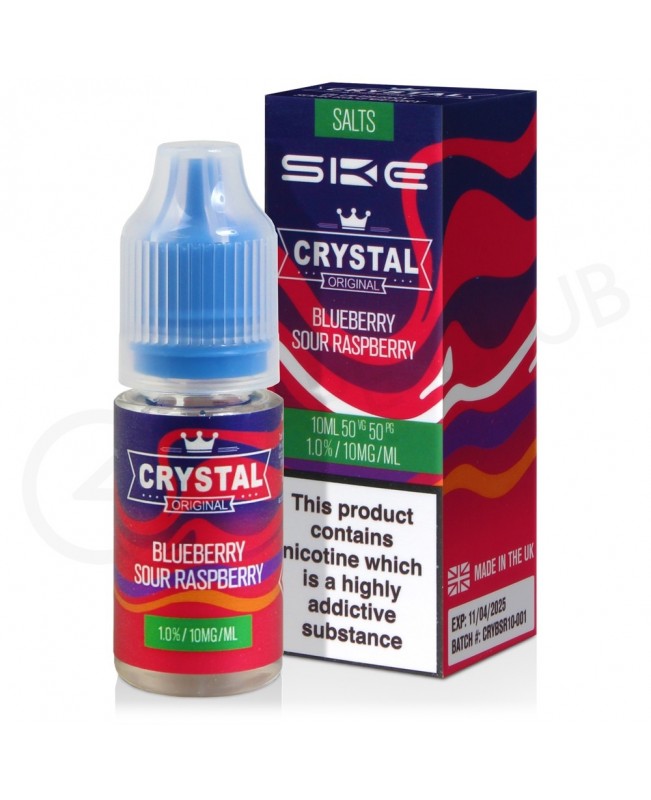 Blueberry Sour Raspberry Nic Salt E-Liquid by Crystal Original