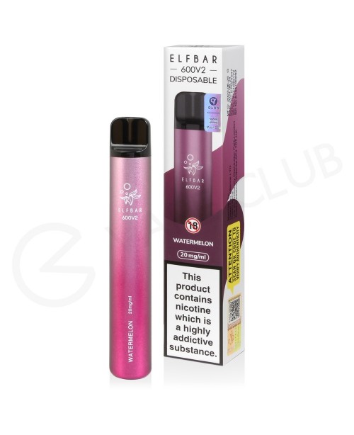 Watermelon Elf Bar 600 V2 Disposable Vape