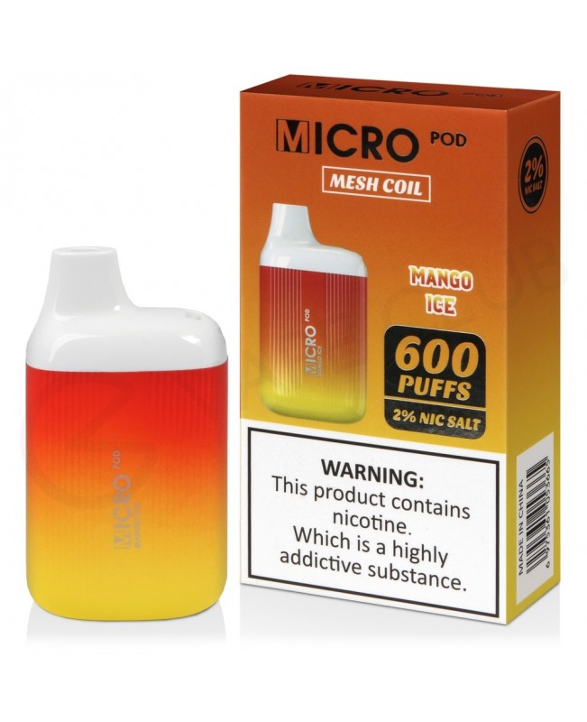 Mango Ice Micro Pod 600 Disposable Vape