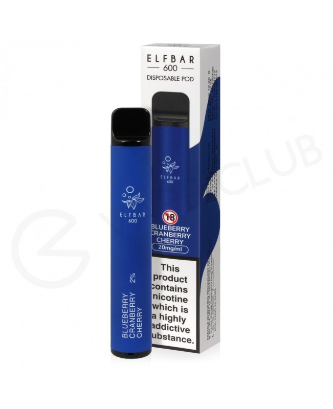 Blueberry Cranberry Cherry Elf Bar Disposable Vape