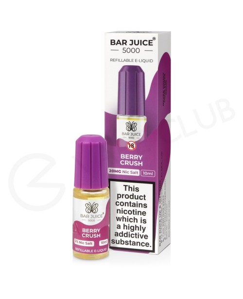 Berry Crush Nic Salt E-Liquid by Bar Juice 5000