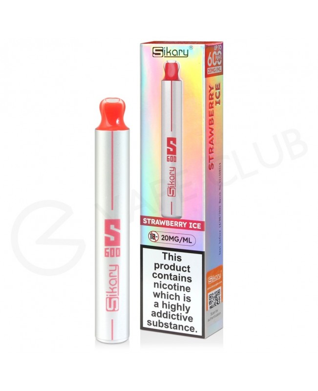 Strawberry Ice Sikary S600 Disposable Vape