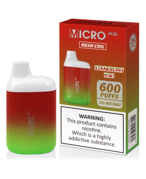 Strawberry Kiwi Micro Pod 600 Disposable Vape