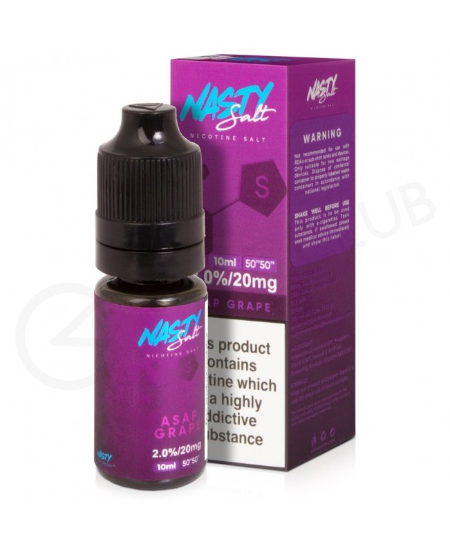 ASAP Grape Nic Salt E-liquid by Nasty Salts