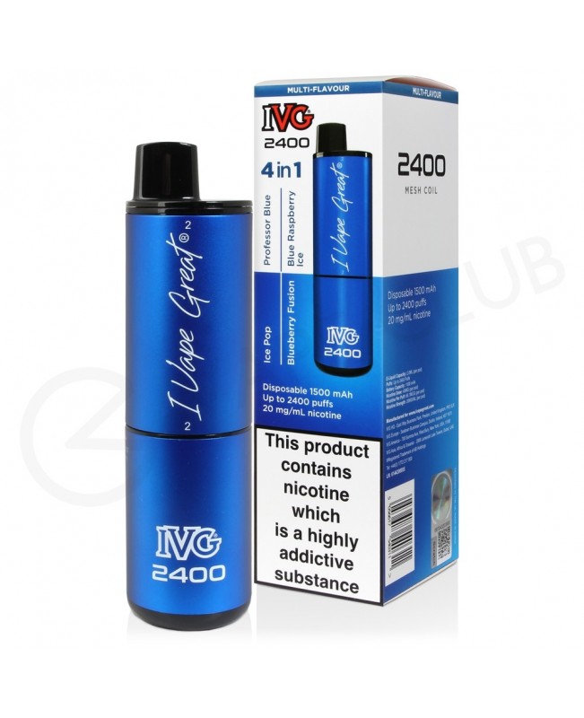 Blue Edition IVG 2400 Disposable Vape