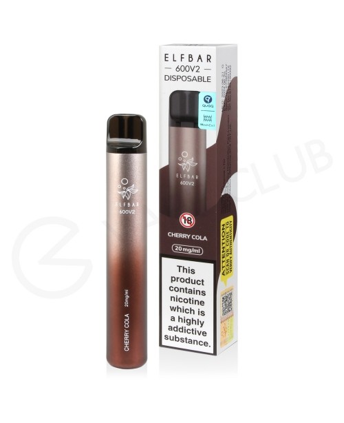 Cherry Cola Elf Bar 600 V2 Disposable Vape