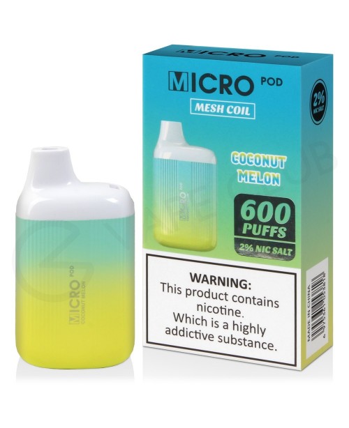 Coconut Melon Micro Pod 600 Disposable Vape