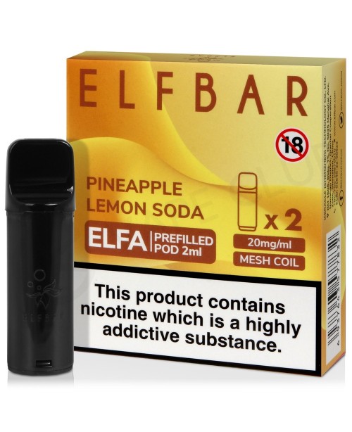 Pineapple Lemon Soda Elf Bar Elfa Prefilled Pod