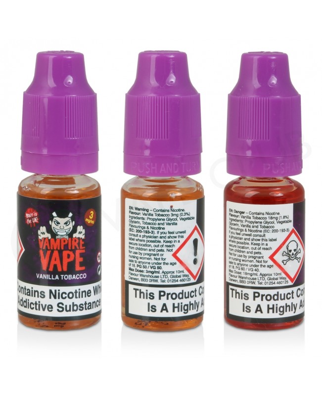 Vanilla Tobacco E-Liquid by Vampire Vape