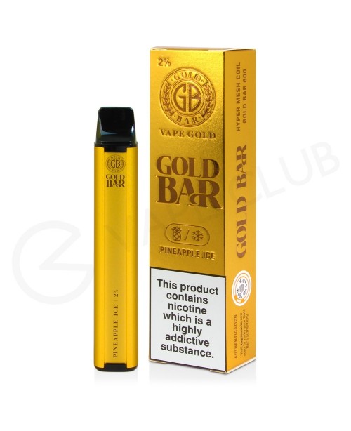 Pineapple Ice Gold Bar Disposable Vape