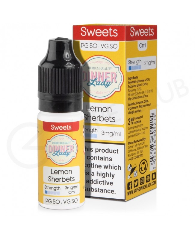 Lemon Sherbets E-Liquid by Dinner Lady 50/50