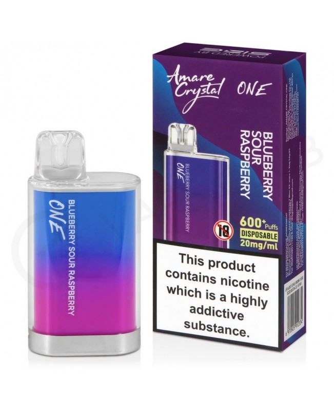 Blueberry Sour Raspberry Amare Crystal One Disposable Vape