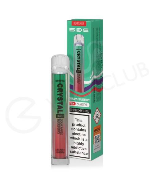 Sour Apple Blueberry Crystal Bar Disposable Vape