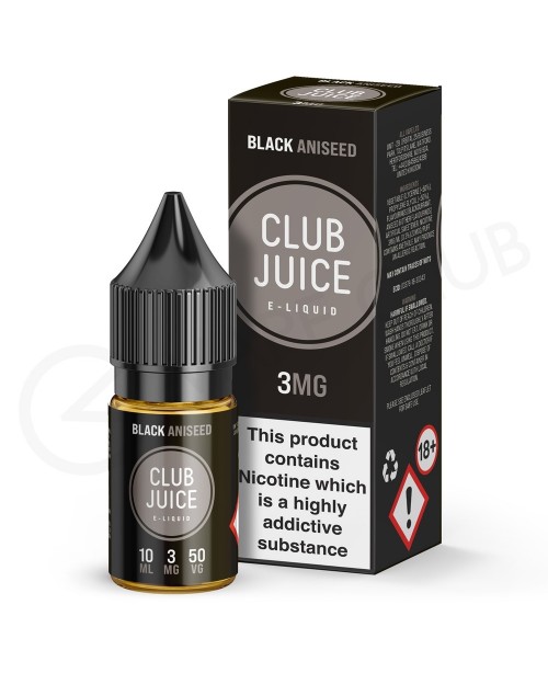 Black Aniseed E-Liquid by Club Juice 50/50