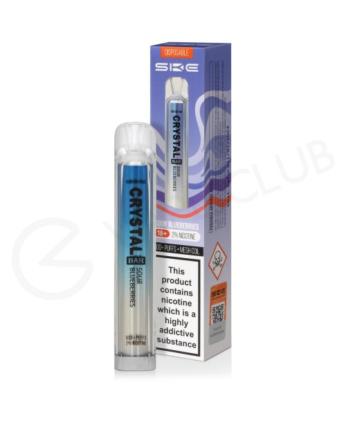 Sour Blueberries Crystal Bar Disposable Vape