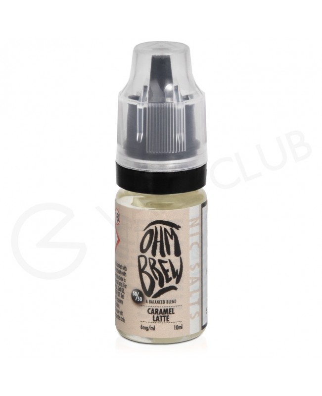 Caramel Latte E-liquid by Ohm Brew 50/50 Nic Salts