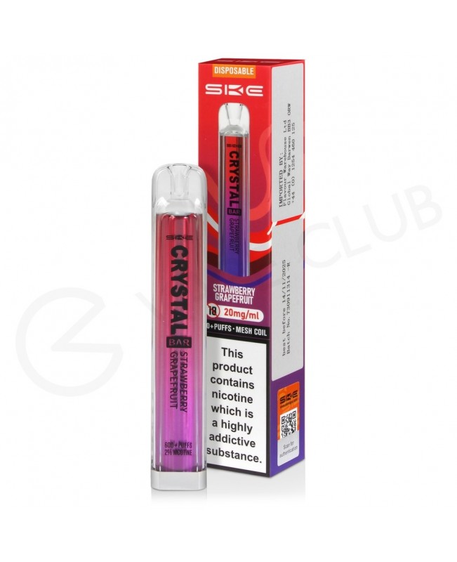 Strawberry Grapefruit Crystal Bar Disposable Vape