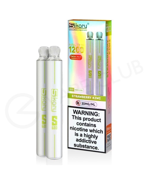 Strawberry Kiwi Sikary S600 Disposable Vape Twin P...