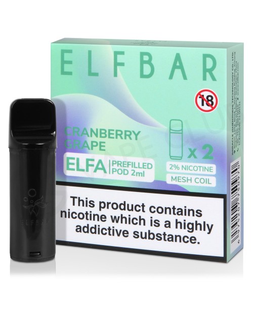 Cranberry Grape Elf Bar Elfa Prefilled Pod