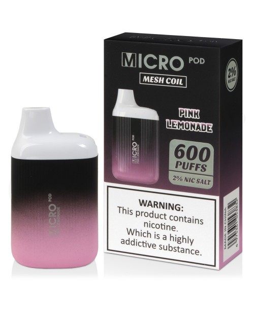 Pink Lemonade Micro Pod 600 Disposable Vape