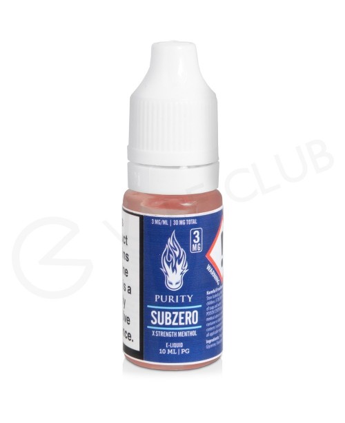 Sub Zero High PG E-Liquid By Purity