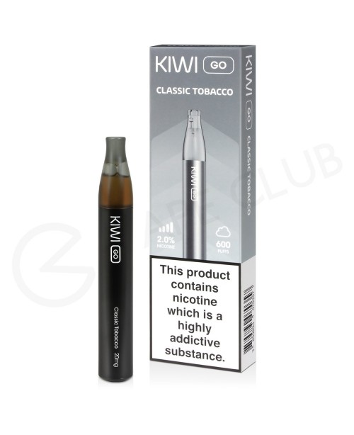 Classic Tobacco Kiwi Go Disposable Vape