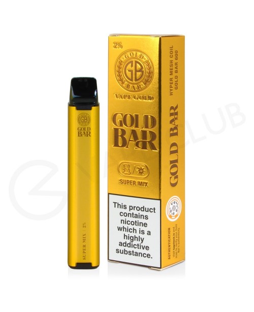 Super Mix Gold Bar Disposable Vape