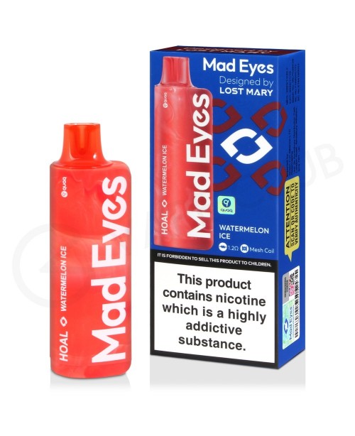 Watermelon Ice Mad Eyes Hoal Disposable Vape