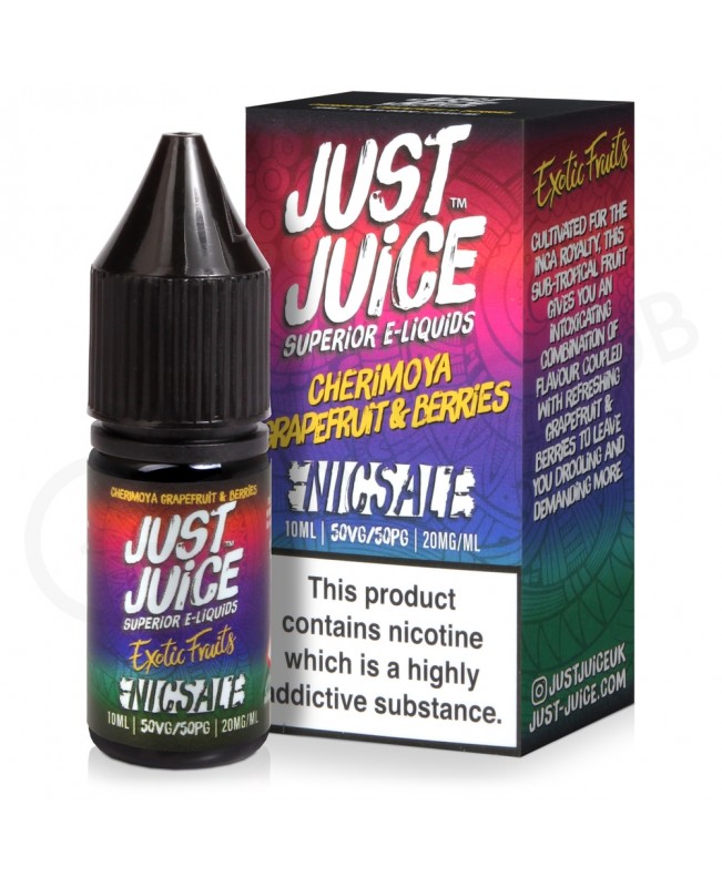 Cherimoya Grapefruit & Berries Nic Salt E-Liquid by Just Juice Exotic Fruits