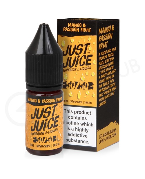 Mango & Passion Fruit E-Liquid by Just Juice 5...