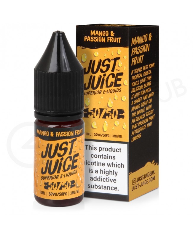 Mango & Passion Fruit E-Liquid by Just Juice 50/50