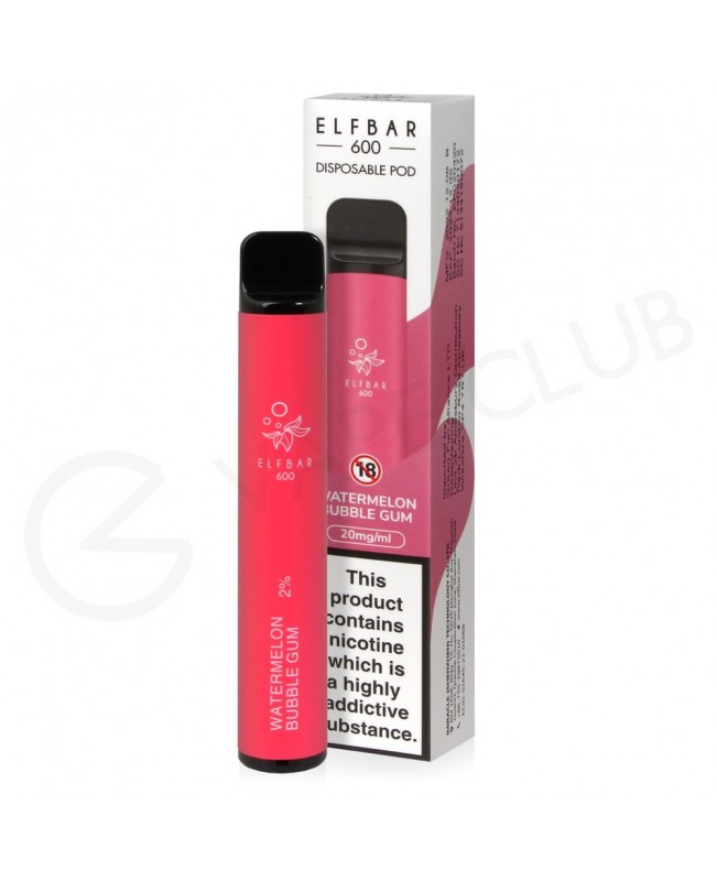 Watermelon Bubble Gum Elf Bar Disposable Vape