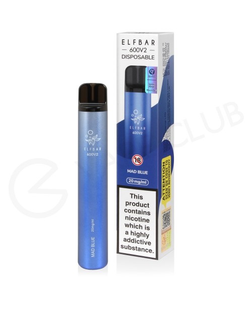 Mad Blue Elf Bar 600 V2 Disposable Vape