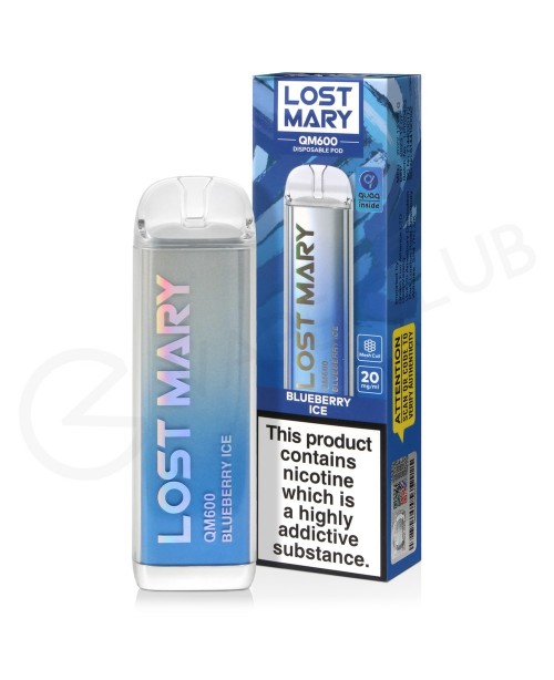 Blueberry Ice Lost Mary QM600 Disposable Vape