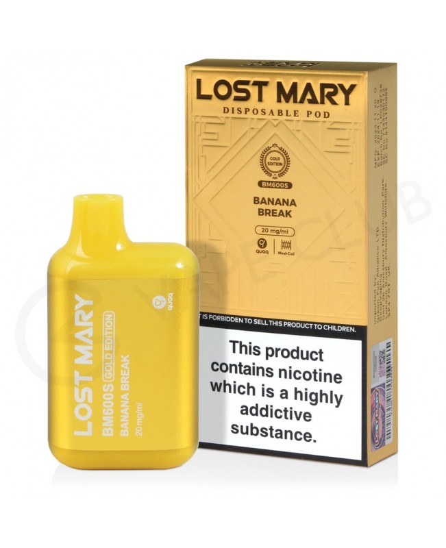 Banana Break Lost Mary BM600S Gold Edition Disposable Vape