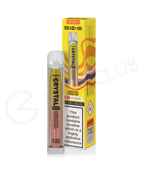 Lemon Peach Passion Fruit Crystal Bar Disposable V...