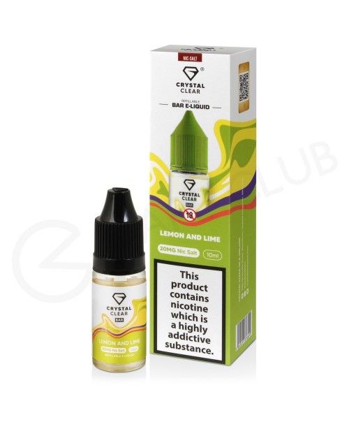 Lemon & Lime Nic Salt E-Liquid by Crystal Clea...